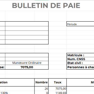 bulletinde paie en rdc