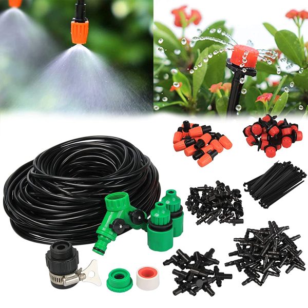 electrapick 30M Kit d'arrosage goutte à goutte 137pcs Micro système d'irrigation goutte à goutte pour Jardin Pelouse Plante Paysage Potager Serre Terrasse Parterre Visiter la boutique ELECTRAPICK