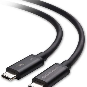 Cable Matters [Certifié Intel] Câble Thunderbolt 3 (Cable Thunderbolt 3 USB C) en Noir 0.8m prenant en Charge Une Charge de 100 W 40Gbps