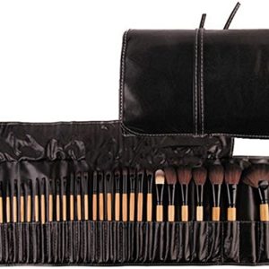 Chenzinan 32PCS Profession pinceau de maquillage Ensemble de maquillage Outils Pinceau Kit fibre cosmétiques Brosses de maquillage professionnel avec des yeux d'emballage (Color : Brown) Marque : Yongyu