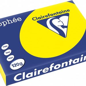 Clairefontaine Trophee 1292C Lot de 250 feuilles de papier A4 120 g/m² Jaune canari Visiter la boutique Clairefontaine