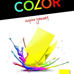 Elco Color Pack de 100 Papiers couleurs A4 210 x 297 mm Jaune Intense Marque : ELCO