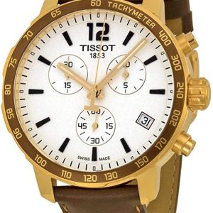 TISSOT - Montre Homme Tissot Quickster T0954173603702 Bracelet Cuir Marron - T0954173603702