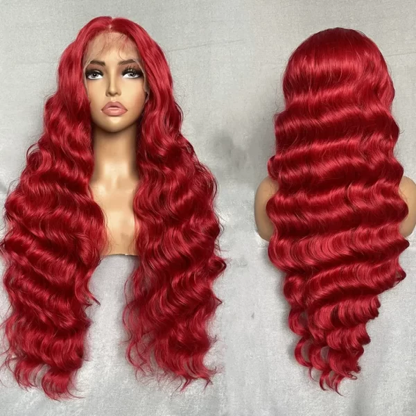 Perruque Lace Front Wig synthétique X-TRESS Body Wave 32 pouces, perruque Lace Front Wig longue ondulée noire naturelle 13x4 avec Baby Hair pour femmes noires