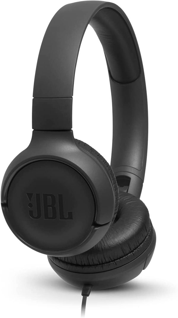 JBL Tune500 - Casque supra-auriculaire -Écouteurs filaire - Léger et pliable - Avec commande mains libres - Noir Visiter la boutique JBL